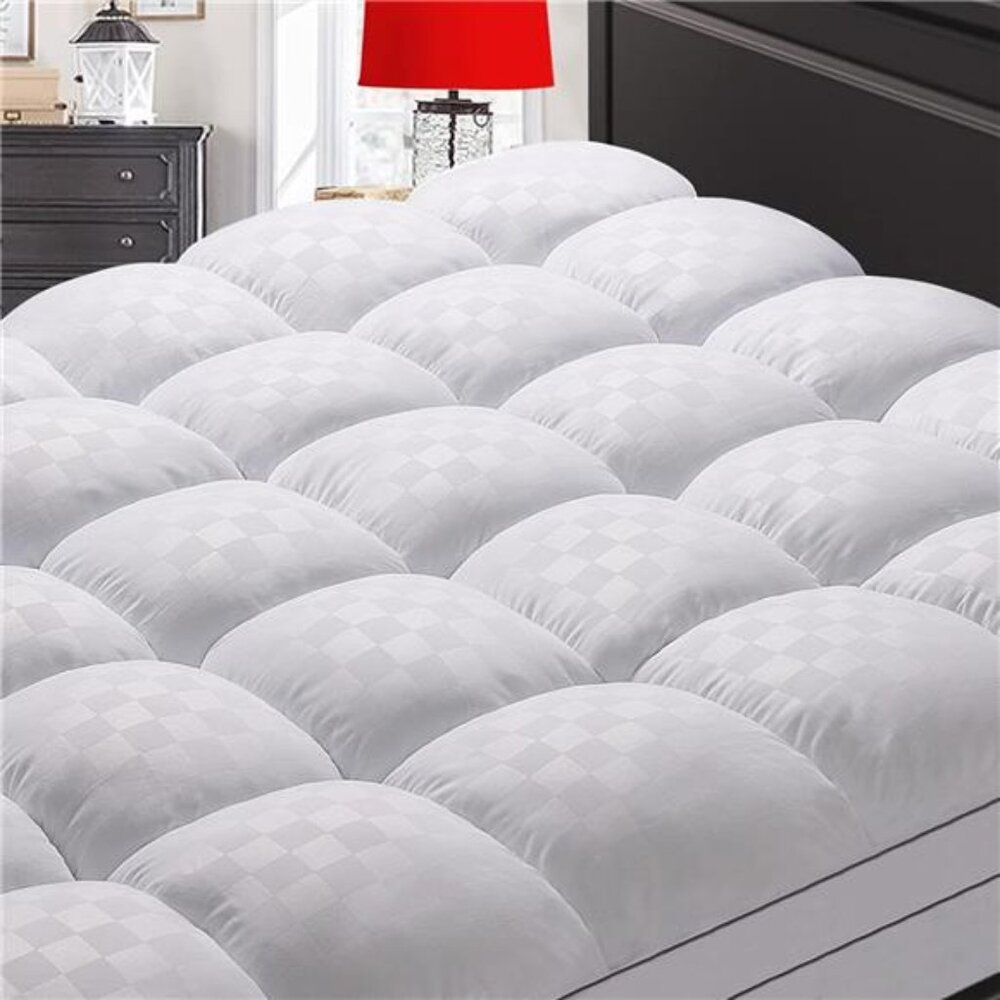 Mattress Topper Queen,Extra Thick Mattress Pad Cover for Back Pain,Cooling
